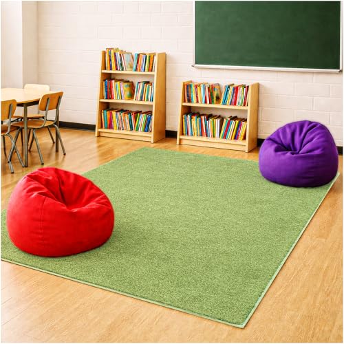 Soft & Colorful 4' Round Kids Classroom Area Rug