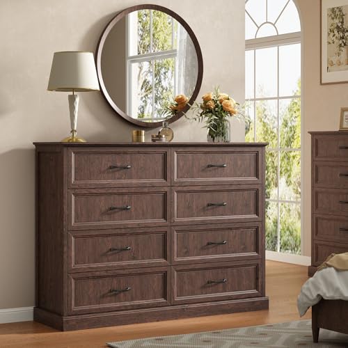 Farmhouse 8 Drawer Dresser for Bedroom