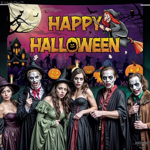 Spooky Happy Halloween Banner 72x44 Inch