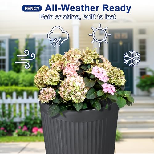 Self Watering Tall Planters Set of 2 (2 Count)