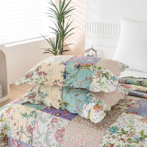 Oversized Queen Quilt Set Patchwork Bedspread