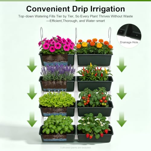 8 Pockets Vertical Planters