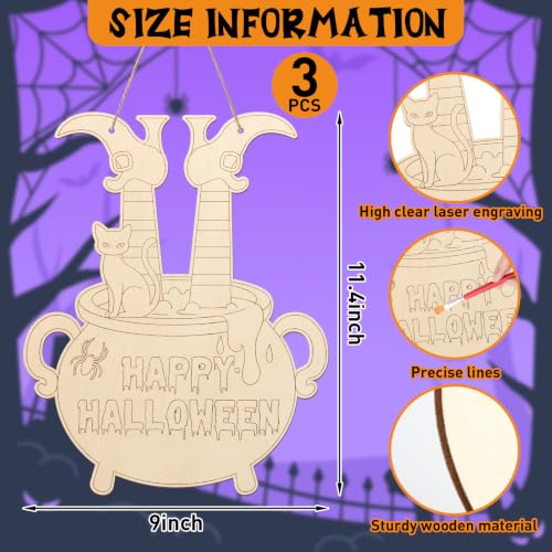 Paintable Halloween Ornaments 3 Sets (3 Count)
