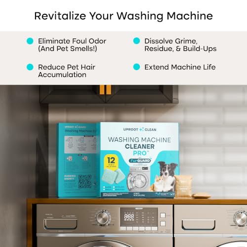 Washing Machine Cleaning Tablets for Pet Owners (24 Count)