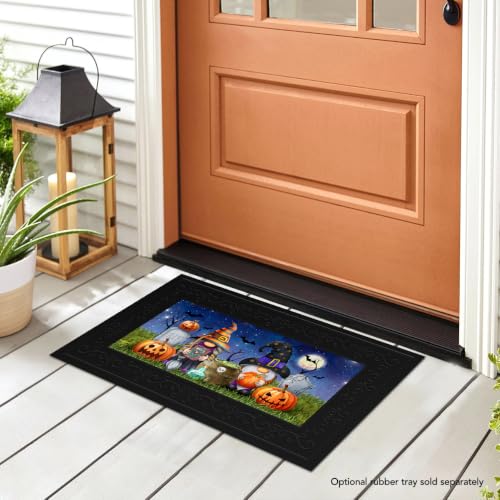 Halloween Gnomes Mini Mat 22x10 Indoor Outdoor for Halloween Doormat