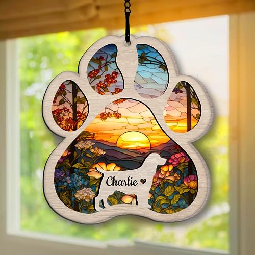 Personalized English Springer Spaniel Suncatcher Dog Memorial Gifts