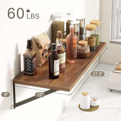 27.5" W x12 D Floating Shelves (2 Count)
