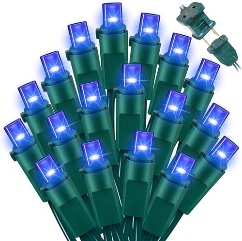 60LED Blue Christmas Lights Plug in (60 Count)