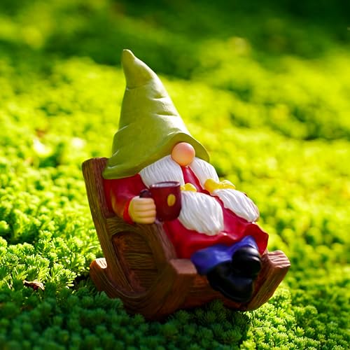 Solar Powered Relax Garden Gnome Statue