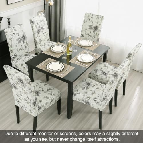 Pattern Chair Covers for Dining Room Set of 6