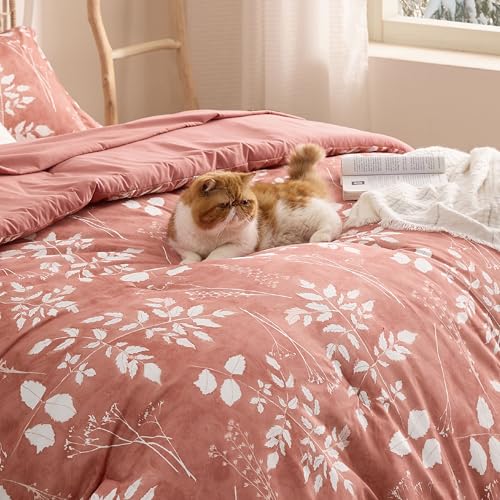Floral Dusty Pink Comforter Set