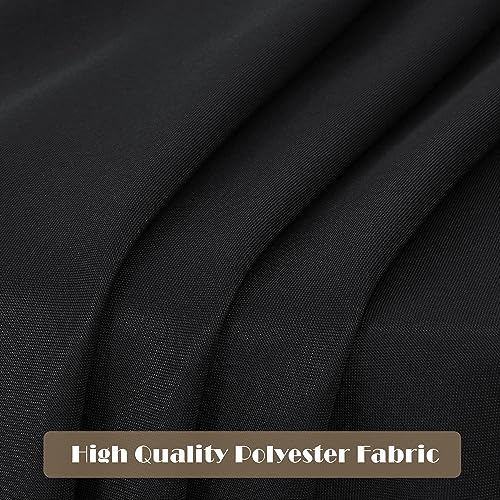 8 Pack Black Rectangle Tablecloth (8 Count)