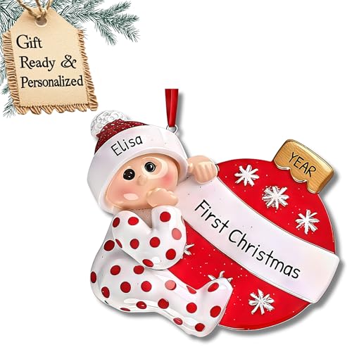 Personalized Babys First Christmas Ornament 2026