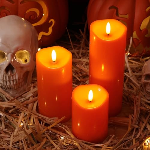 Outdoor Flameless Candles with Remote Timer (3 Count)