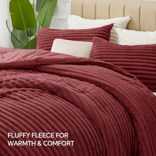 Fleece California King Comforter Set