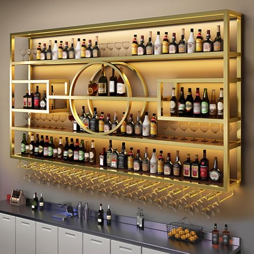 55.1in Large Wall Mounted Wine Rack