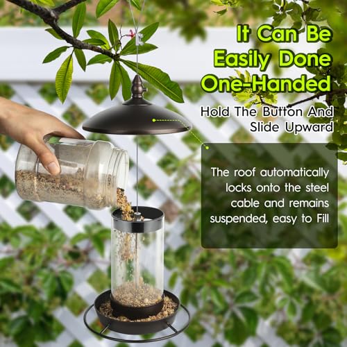 Metal Roof Bird Feeder