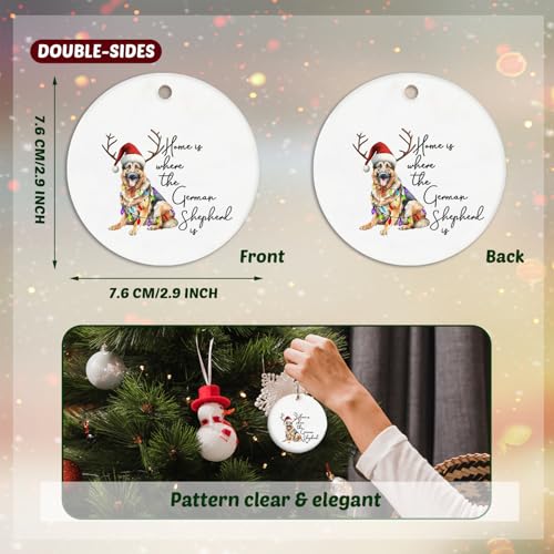 German Shepherd Dog Christmas Ornament