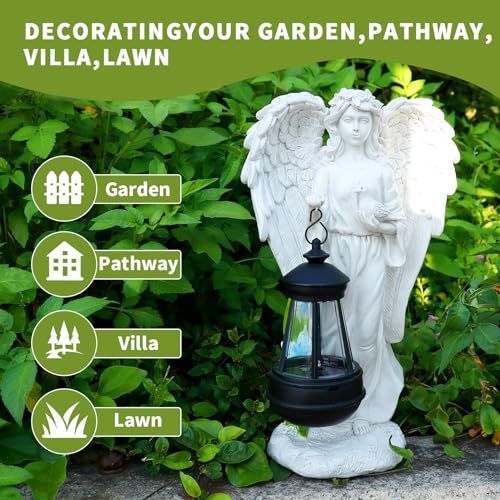 Solar Angel Garden Statue