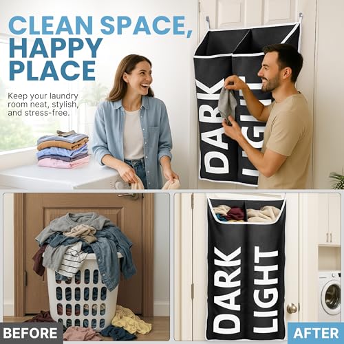 Hanging Laundry Hamper Bag XL 40x22"