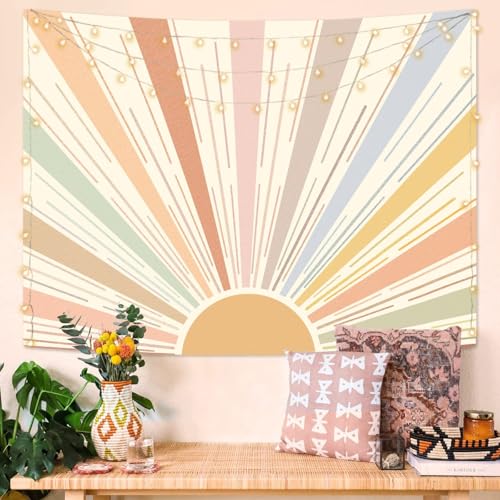Boho Sun Tapestry Wall Hanging