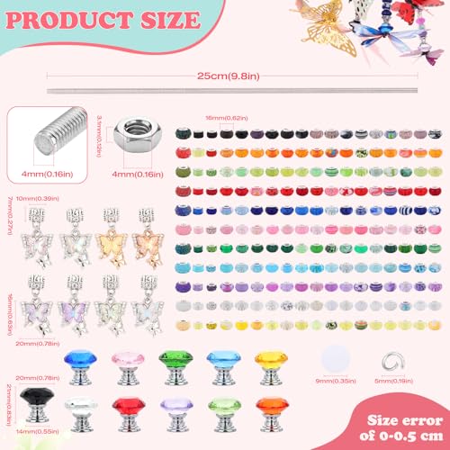 380Pcs Beaded Garden Stake (380 Count)