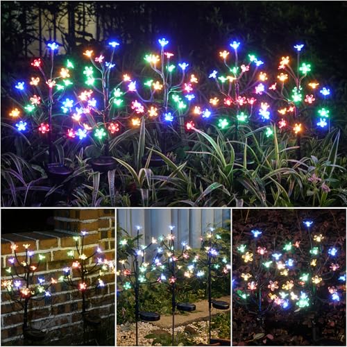 4 Pack Solar Lights Outdoor Waterproof (4 Count)