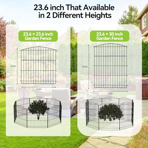 Garden Fence 12 Panels 23.6ft (59 Sq Ft)