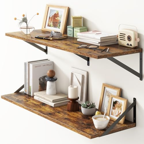 36"W x 12"D Floating Shelves (2 Count)