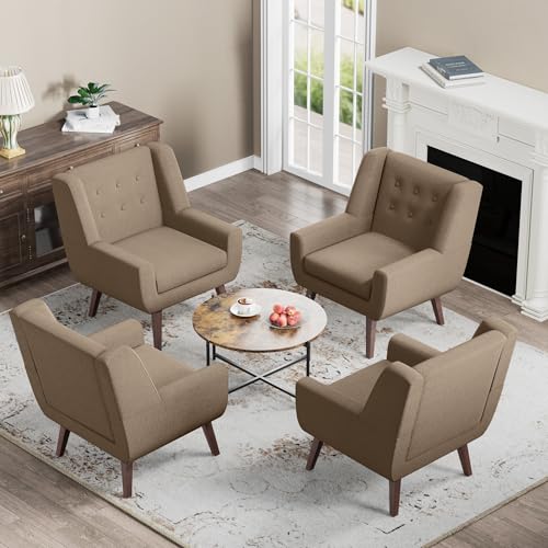 Accent Chair Upholstered Button Tufted Armchair