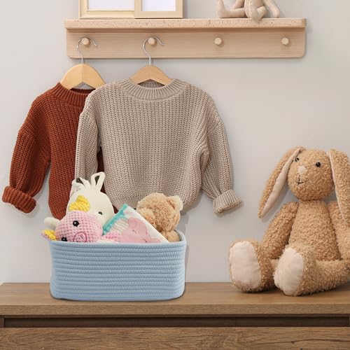Small Woven Storage Baskets for Shelves (3 Count)