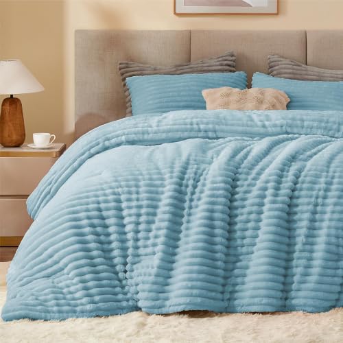 Fleece Oversized Queen Comforter Set