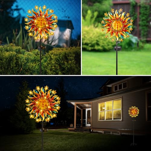 60.3" Solar Wind Spinner with Lights