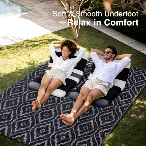 Outdoor Rug 5x8 ft Waterproof Reversible Braided Mat (40 Sq Ft)