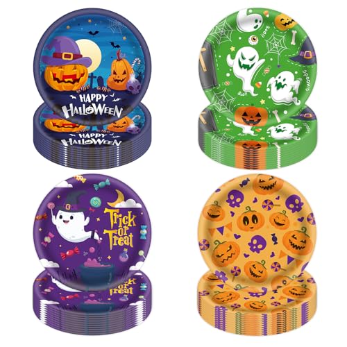 48Pcs Halloween 7inch Paper Plates (48 Count)