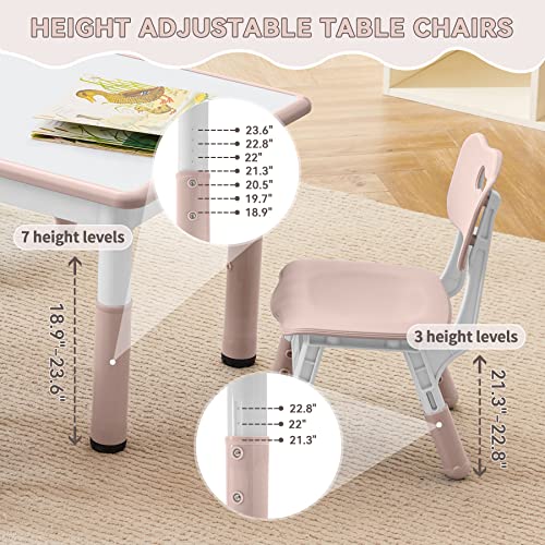 Kids Study Table and Chairs Set