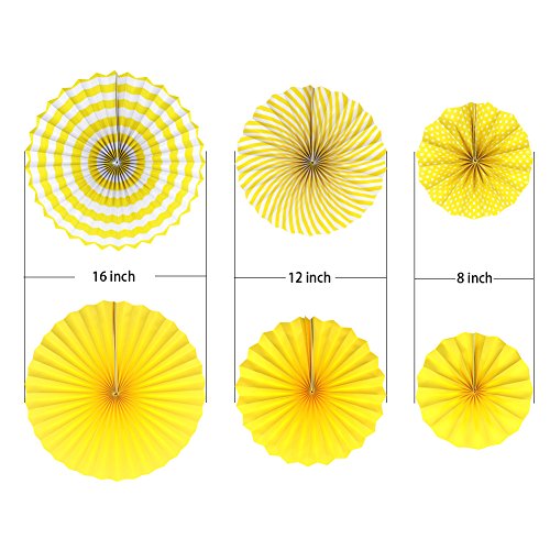 6 Pack Yellow Party Decorations (6 Count)