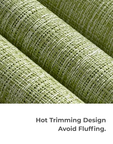 Bean Green Woven Placemats Set of 12 (12 Count)