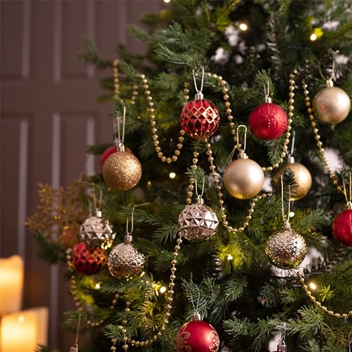 50ct Christmas Tree Decorations Ball Ornaments 2 Inches (50 Count)