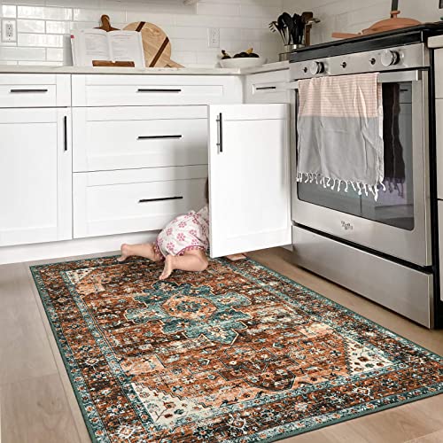 Ultra Thin Washable Vintage Area Rug