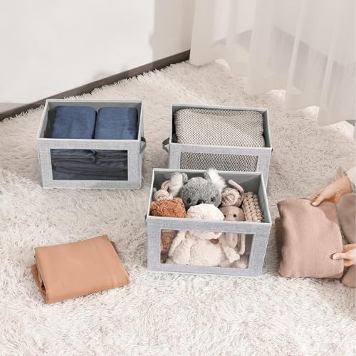 Storage Baskets with Lids (4 Count)