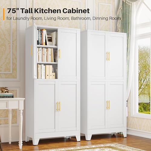 75" Tall Kitchen Pantry Cabinet