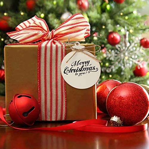 50PCS DIY Wooden Christmas Ornaments (50 Count)