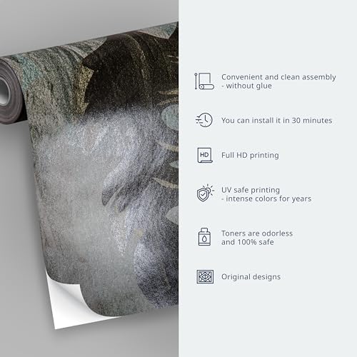 Wall Mural World Map 116x83 in (66.41 Sq Ft)