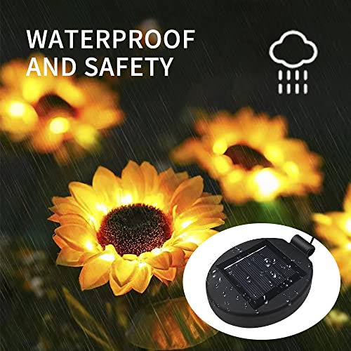 Solar Lantern Top LED Panel Lantern Lid Lights Replacement Part for Outdoor Flower DIY Solar Flower Lights Garden Patio Decor (4 Count)