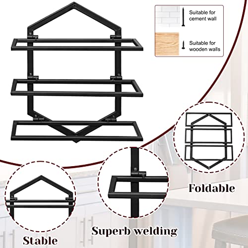 2Pcs Wall Mounted Wine Stemware Rack