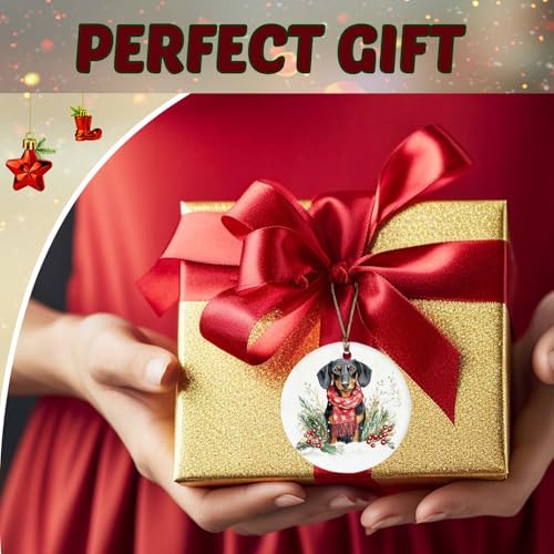 Dachshund Dog Christmas Ornaments