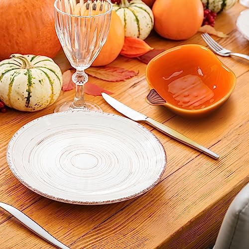 Fall Pumpkin Ramekins 6 oz Oven Safe Ceramic Bowls (8 Count)