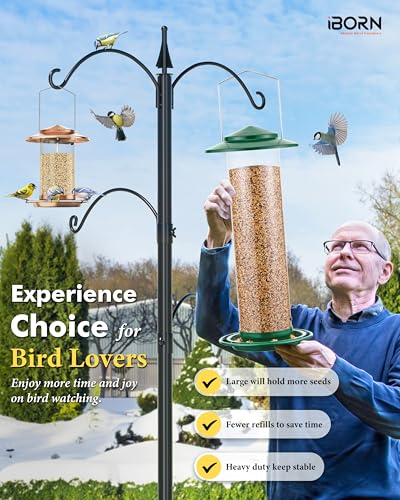 Metal Bird Feeder for Outside Hanging