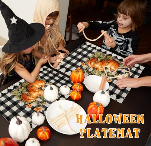 Halloween Pumpkin Placemats Set of 4 (4 Count)